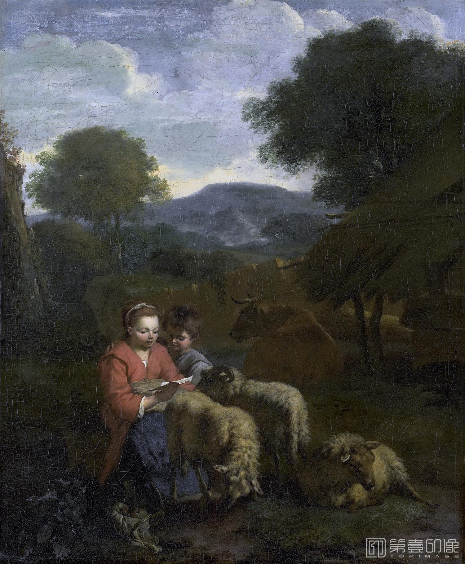 油画-荷兰阿姆斯特丹国家美术馆-Does Simon van der Lezend herderinnetje 1706
